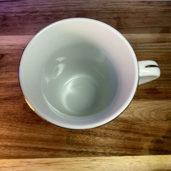 Norman Rockwell Museum VTG 1982 Toymaker Mug Grandma Gift Gold Rim 8oz Nostolgia - Picture 9 of 10